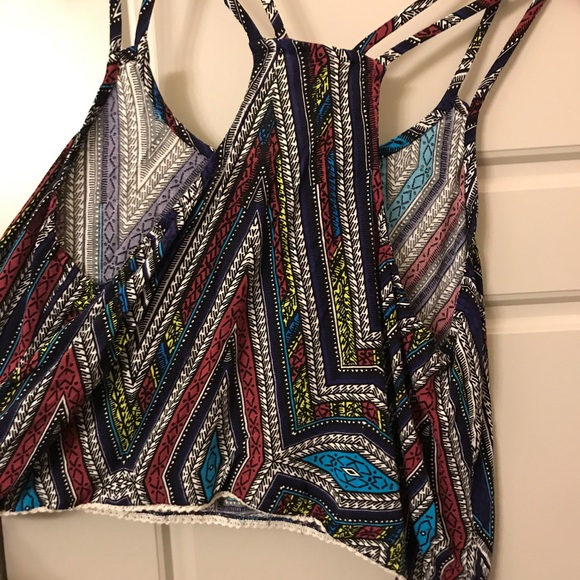 Mossimo Colorful Pattern Crop Top - Picture 4 of 6